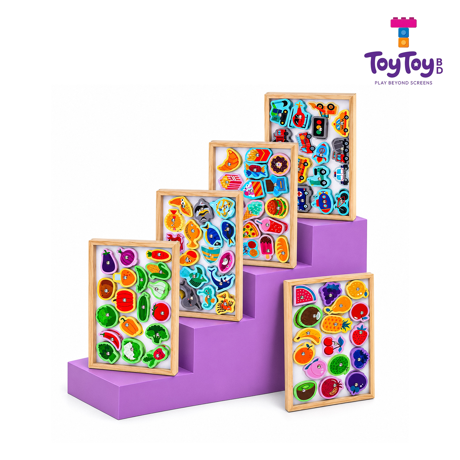 Magnetic Fishing & Lacing Game
